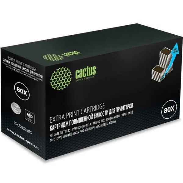 Картридж для принтера и МФУ Cactus CS-CF280X-MPS черный, []