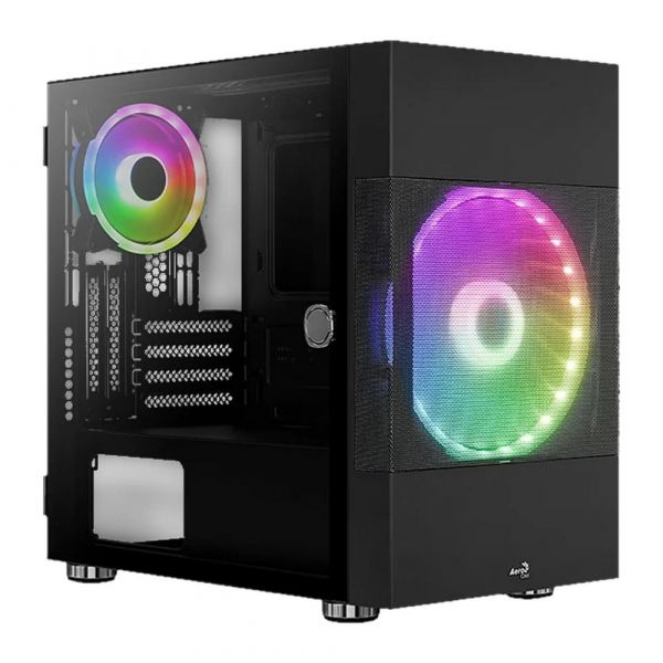 Корпус AeroCool Atomic Mini-Tower черный